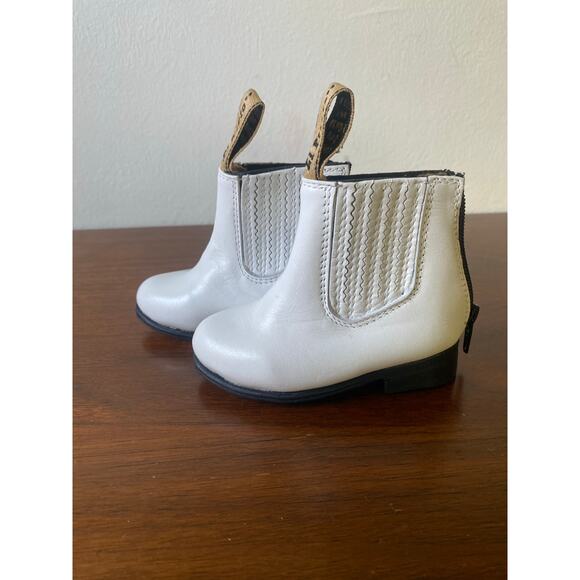 Frayeri Kids Toddler/ Baby Boots White Sz 5 USA - Picture 1 of 5